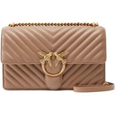 Pinko Classic Love Bag One Chevron - beige Pinko Classic Love Bag One Chevron - beige