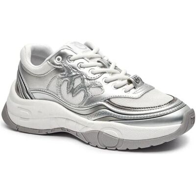 Pinko Buty z metalicznej siatki - Sneakers Pinko Buty z metalicznej siatki - Sneakers