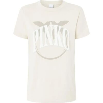 Pinko Model 101752 A2ct-C03 Beige - T-Shirt Pinko Model 101752 A2ct-C03 Beige - T-Shirt