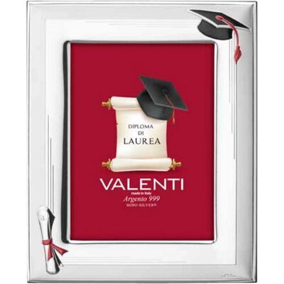 Valenti Argenti Silber PVD Bilderrahmen für 13x18 cm Fotos - Elegantes Geschenk Valenti Argenti Silber PVD Bilderrahmen für 13x18 cm Fotos - Elegantes Geschenk