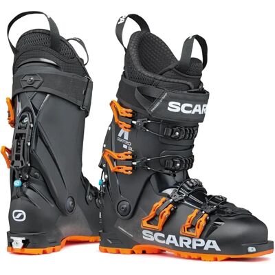 Chaussures de ski Scarpa 4-Quattro SL Noires/Orange - Hybride All-Mountain 120 Flex - Publicité Chaussures de ski Scarpa 4-Quattro SL Noires/Orange - Hybride All-Mountain 120 Flex - Publicité