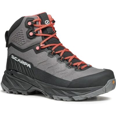 Scarpa Grey/Coral Rush Trek LT GTX Womens - Lightweight Hiking Shoes Scarpa Grey/Coral Rush Trek LT GTX Womens - Lightweight Hiking Shoes