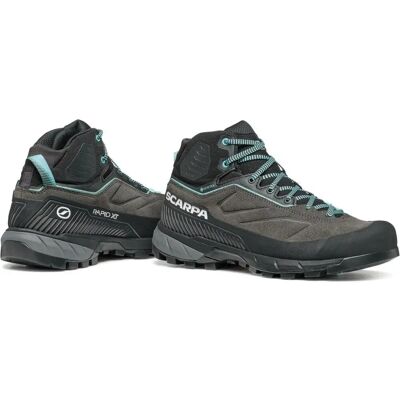 Scarpa Damen Rapid XT Mid GTX - Shark/Aqua - Wanderschuhe Scarpa Damen Rapid XT Mid GTX - Shark/Aqua - Wanderschuhe