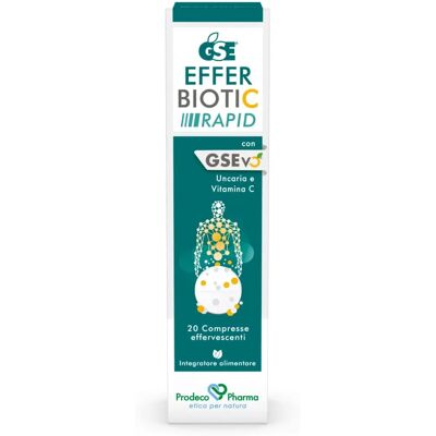 Prodeco Pharma GSE Efferbiotic Rapid - Supporto immunitario - 20 Compresse effervescenti Prodeco Pharma GSE Efferbiotic Rapid - Supporto immunitario - 20 Compresse effervescenti