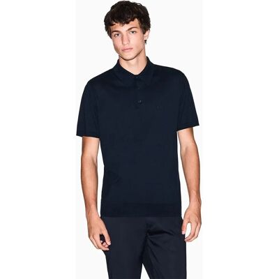 Armani Exchange Modell 8NZF5DZM3JZ1510 Marineblaues Poloshirt - T-Shirt Armani Exchange Modell 8NZF5DZM3JZ1510 Marineblaues Poloshirt - T-Shirt