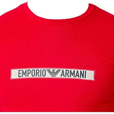 Emporio Armani Arend M Rood Katoenen T-shirt - T-shirt Emporio Armani Arend M Rood Katoenen T-shirt - T-shirt