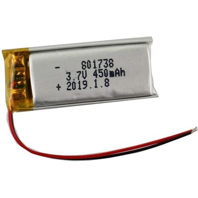 Yunique Green-Clean-Power 1 Batterie LiPo Rechargeable - 3.7V 450mAh pour Bluetooth, Montre Intelligente, Médical - Publicité Yunique Green-Clean-Power 1 Batterie LiPo Rechargeable - 3.7V 450mAh pour Bluetooth, Montre Intelligente, Médical - Publicité