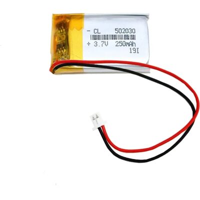 YUNIQUE GREEN-CLEAN-POWER Lithiumakku 3.7V 250mAh Malli 502030 - Lithiumakku YUNIQUE GREEN-CLEAN-POWER Lithiumakku 3.7V 250mAh Malli 502030 - Lithiumakku