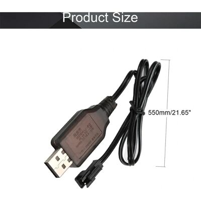 Yunique USB-latauskabelli - Lisävaruste RC Autoon 6V Ni-MH Yunique USB-latauskabelli - Lisävaruste RC Autoon 6V Ni-MH