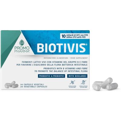 Biotivis 10 Miliardi di Probiosidici Integratore Digestivo - 30 Capsule Biotivis 10 Miliardi di Probiosidici Integratore Digestivo - 30 Capsule