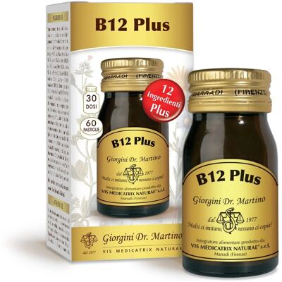 Giorgini B12 Plus - Integratore di vitamine B - 60 pastiglie Giorgini B12 Plus - Integratore di vitamine B - 60 pastiglie