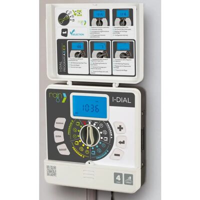Controlador de Riego 'I-Dial' Rain - 8 Zonas - Transformador Externo Controlador de Riego 'I-Dial' Rain - 8 Zonas - Transformador Externo