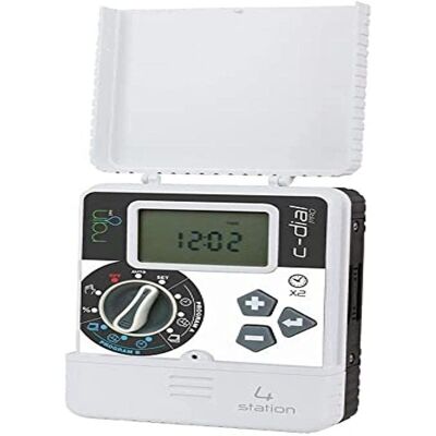 Controlador de riego interior Rain - 4 zonas - Pantalla LCD - Water Budget Controlador de riego interior Rain - 4 zonas - Pantalla LCD - Water Budget