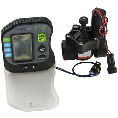 Programador de riego impermeable Rain Pro 9V con válvula solenoide Programador de riego impermeable Rain Pro 9V con válvula solenoide