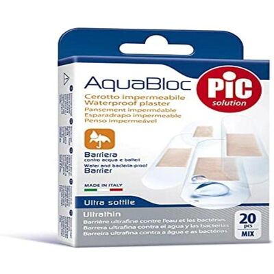 Pic Solution Aquabloc Waterdichte Pleisters - 20 stuks Pic Solution Aquabloc Waterdichte Pleisters - 20 stuks