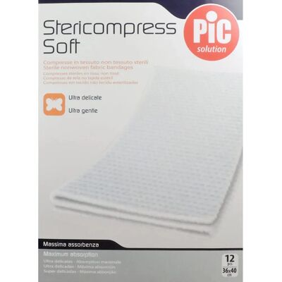 Pic Solution Stericompress Soft 36x40cm - Garze primo soccorso Pic Solution Stericompress Soft 36x40cm - Garze primo soccorso