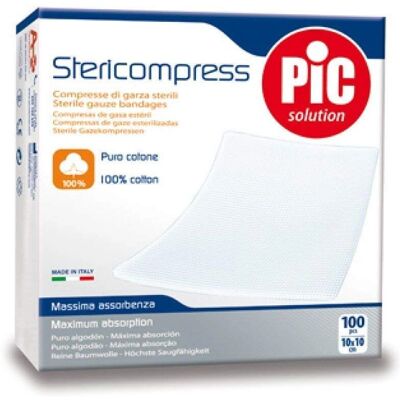 Garza Sterile Medica Pikdare 10x10cm - Confezione di Garze di Primo Soccorso Garza Sterile Medica Pikdare 10x10cm - Confezione di Garze di Primo Soccorso