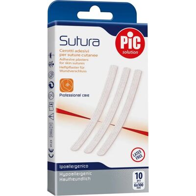 Artsana PIKDARE SPA Cerotto per Sutura - Tessuto Non Tessuto Sterile 6x100mm - 10 pezzi Artsana PIKDARE SPA Cerotto per Sutura - Tessuto Non Tessuto Sterile 6x100mm - 10 pezzi