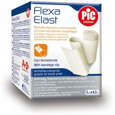 Venda elástica biocompatível da Pic Solution - Suporte para ossos, articulações, tendões - 8cm x 4,5m Venda elástica biocompatível da Pic Solution - Suporte para ossos, articulações, tendões - 8cm x 4,5m