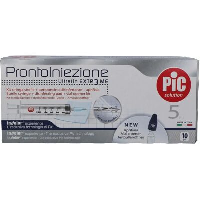 Pikdare Spa G23 1 1/4 Spritzenset - 10 Sterile 5ml Spritzen Pikdare Spa G23 1 1/4 Spritzenset - 10 Sterile 5ml Spritzen