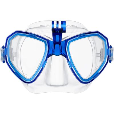 Masque de Plongée Salvimar Trinity - Compatible GoPro, Bleu Masque de Plongée Salvimar Trinity - Compatible GoPro, Bleu