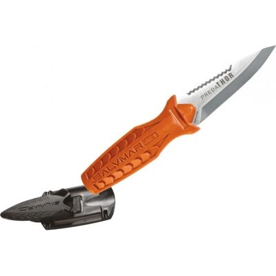 Couteau Predathor Salvimar - Orange/Argenté Couteau Predathor Salvimar - Orange/Argenté