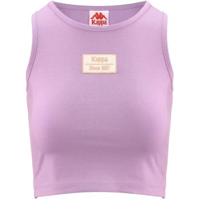Kappa AUTHENTIC STEW ORGANIC VIOLET T-Shirt - Top Kappa AUTHENTIC STEW ORGANIC VIOLET T-Shirt - Top