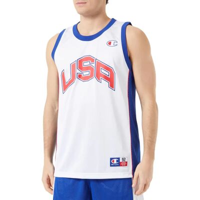 Champion Tank Top 219745WW001 Biały Mężczyźni Cały rok Champion Tank Top 219745WW001 Biały Mężczyźni Cały rok