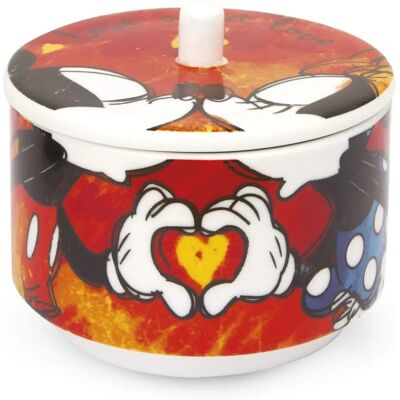 Egan Mickey Mouse Récipient à Sucre en Porcelaine Rouge - Sugar Bowl Egan Mickey Mouse Récipient à Sucre en Porcelaine Rouge - Sugar Bowl