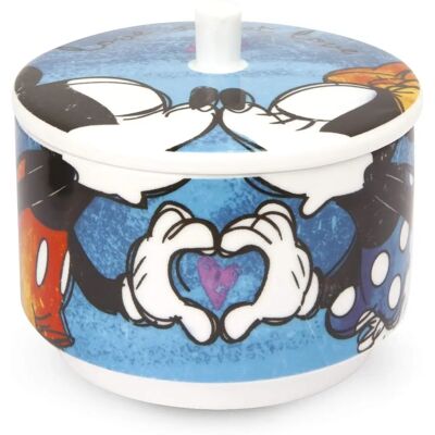 Egan Pot à Sucre Mickey Mouse - Porcelaine Bleue Egan Pot à Sucre Mickey Mouse - Porcelaine Bleue