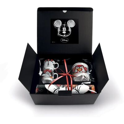 Ensemble de tasses à café Mickey Mouse Egan - Empilables, Avec Sucrier et Sous-plat - Publicité Ensemble de tasses à café Mickey Mouse Egan - Empilables, Avec Sucrier et Sous-plat - Publicité