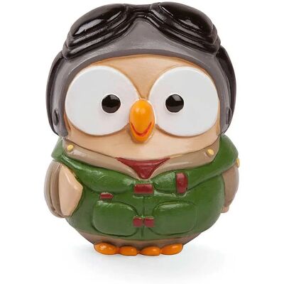 Egan Gufo Aviator Goofi - figurka - ceramika - wielokolorowa Egan Gufo Aviator Goofi - figurka - ceramika - wielokolorowa