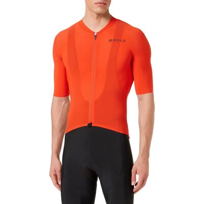 Maillot de course orange Briko M - Jersey - Publicité Maillot de course orange Briko M - Jersey - Publicité