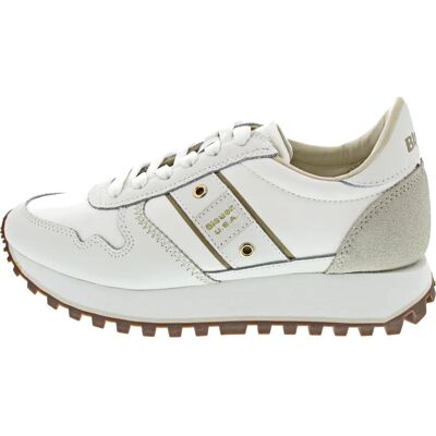 Blauer - S5MILLEN03 - Weiß - Leder - Schuhe Blauer - S5MILLEN03 - Weiß - Leder - Schuhe