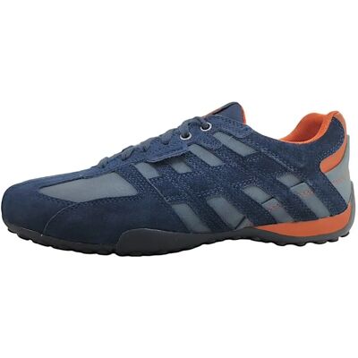 GEOX UOMO SNAKE A - navy, rostbraun - Baskets - Publicité GEOX UOMO SNAKE A - navy, rostbraun - Baskets - Publicité