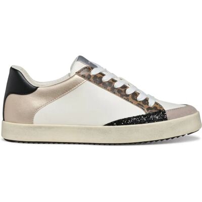 GEOX Blomiee Blanc/Argile Baskets - Baskets GEOX Blomiee Blanc/Argile Baskets - Baskets