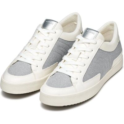 Geox Blomiee Srebrne Sneakers - Oddychające, Stylowe, Wygodne Geox Blomiee Srebrne Sneakers - Oddychające, Stylowe, Wygodne