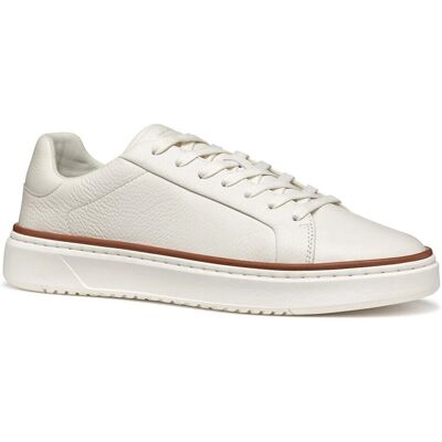 Geox Zackerty White Sneakers - Breathable, Minimalist, Comfortable Geox Zackerty White Sneakers - Breathable, Minimalist, Comfortable