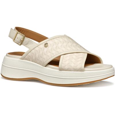 Sandalias de mujer Geox Spherica Ecub-3 S - Crema Sandalias de mujer Geox Spherica Ecub-3 S - Crema