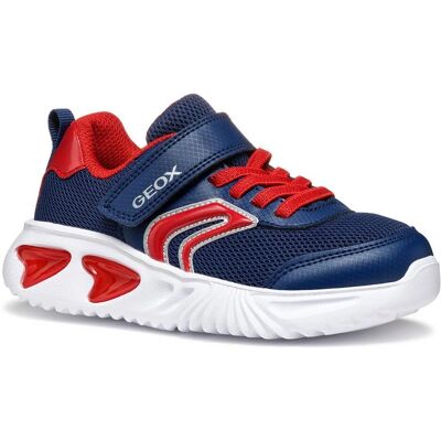 Geox Junior Assister Navy/Czerwony Światła - Buty dla dzieci Geox Junior Assister Navy/Czerwony Światła - Buty dla dzieci