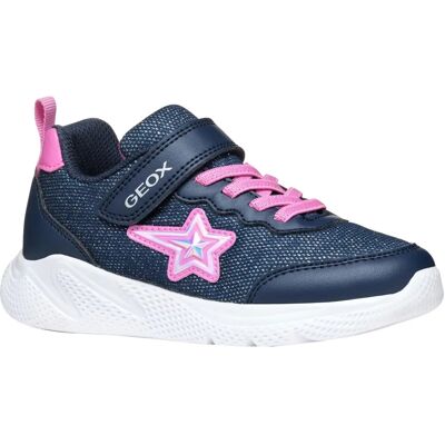 Baskets légères Geox Kids Sprintye Navy/Fuchsia, Taille 33 - Publicité Baskets légères Geox Kids Sprintye Navy/Fuchsia, Taille 33 - Publicité