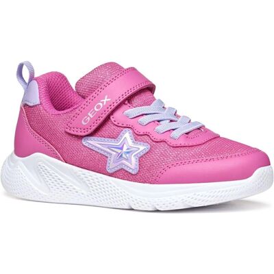 GEOX Sprintye Flicka Fuchsia/lila Sneakers - Barnens löparskor GEOX Sprintye Flicka Fuchsia/lila Sneakers - Barnens löparskor