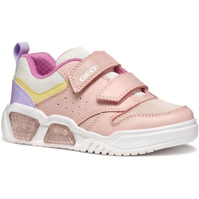 GEOX Illuminus Junior Rose/multicolore - Baskets GEOX Illuminus Junior Rose/multicolore - Baskets