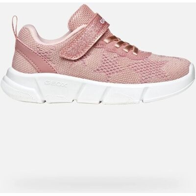 GEOX J ARIL GIRL - Glitter z rzepem oddychające sneakers GEOX J ARIL GIRL - Glitter z rzepem oddychające sneakers