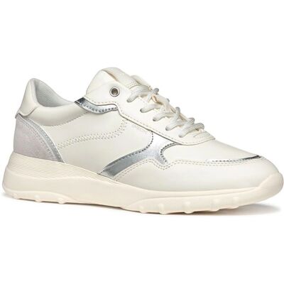 Geox Alleniee White Sneakers - Breathable, Stylish, Lightweight Geox Alleniee White Sneakers - Breathable, Stylish, Lightweight