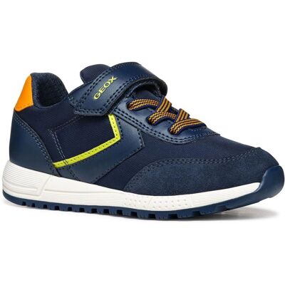 GEOX Alben Barn Blå Grön Sneakers - Sneakers GEOX Alben Barn Blå Grön Sneakers - Sneakers