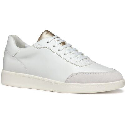 Geox Meleda White Sneakers - Breathable, Elegant, Comfortable Geox Meleda White Sneakers - Breathable, Elegant, Comfortable
