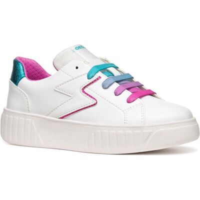 GEOX Mikiroshi Barn Vit/Multicolor Sneakers GEOX Mikiroshi Barn Vit/Multicolor Sneakers
