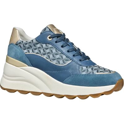 GEOX Spherica Ec13 Femme Bleu Colombino - Baskets - Publicité GEOX Spherica Ec13 Femme Bleu Colombino - Baskets - Publicité