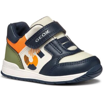 GEOX Rishon Baby Schuhe - Marineblau/Orange - Kinderschuhe GEOX Rishon Baby Schuhe - Marineblau/Orange - Kinderschuhe